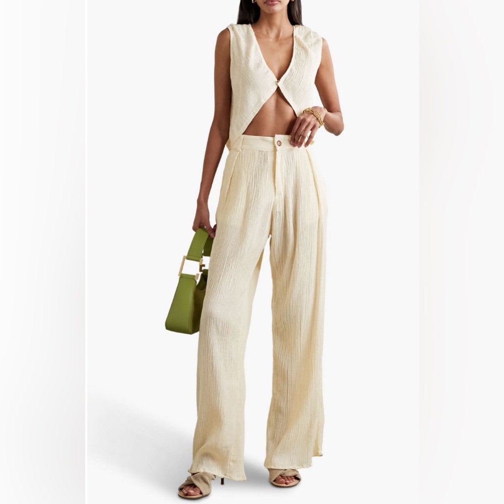 SAVANNAH MORROW Hali Tailored Pants Women's Size XL Cream